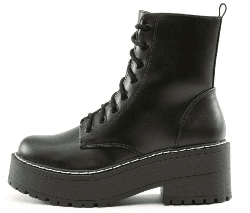 Soda Fling Chunky Platform Combat Boots – Shoe Time