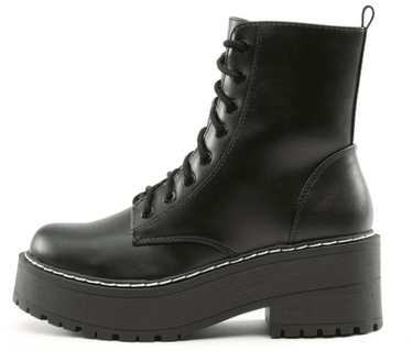 Soda Fling Chunky Platform Combat Boots