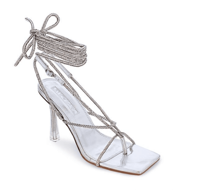Liliana Alexandra-1 Women's lace up rhinestone high heel sandals