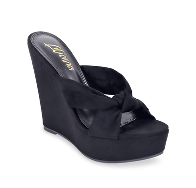 Cute Bow Wedge Mule Angelique-10 by Liliana