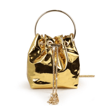 Gold Metallic Crossbody Bags Milano