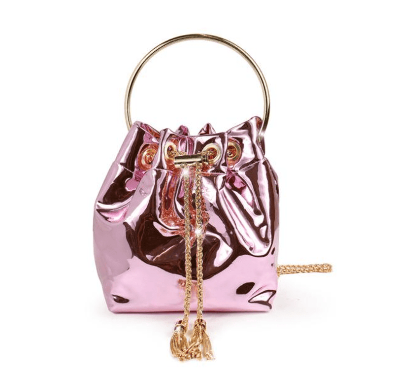 Pink Metallic Crossbody Bags Milano