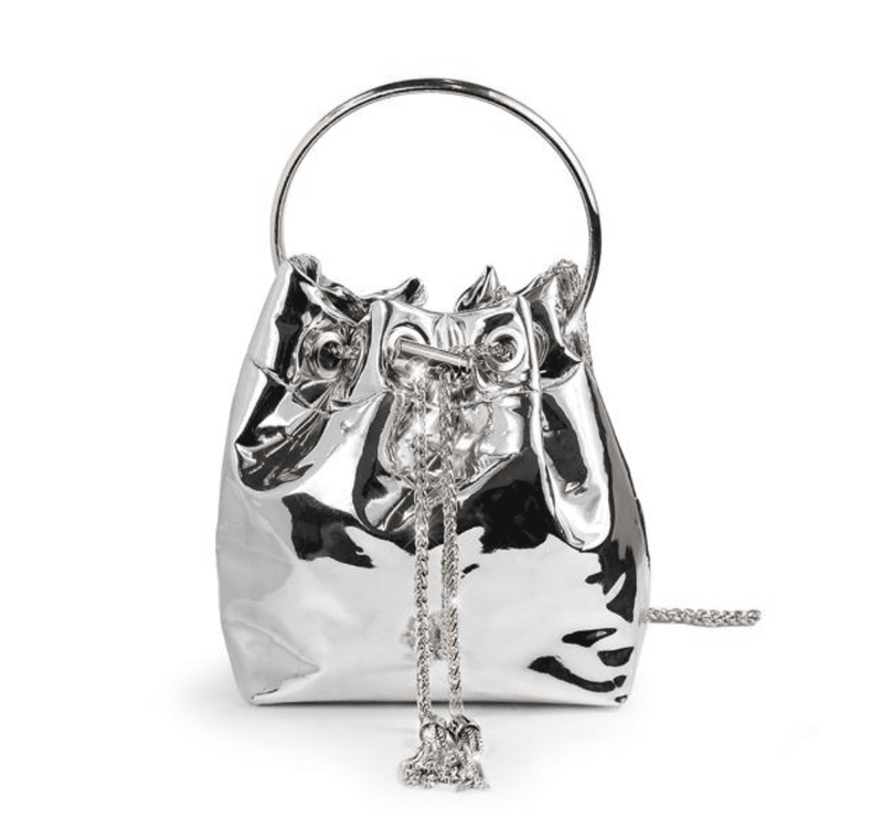 Silver Metallic Crossbody Bags Milano