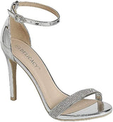 Women's Ankle Strap Rhinestone Heels | Shoe Time