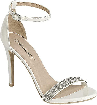 Women's Ankle Strap Rhinestone Heels | Shoe Time