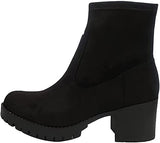 Soda High Top Ankle Booties Village Black