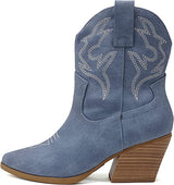 Denim Womens Western Boots Blazing Soda | Shoe Time