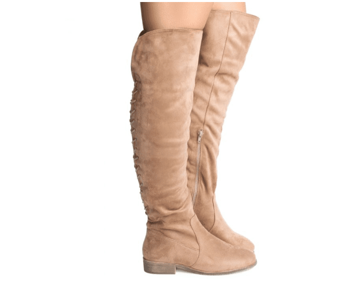 TALLY-2 BY LILIANA THIGH HIGH FLAT BOOT FOR WOMEN