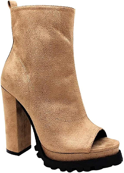 Open Peep Toe Bootie Bardi by Mata Shoes