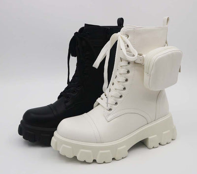 Bamboo TETRIS-12 Pouch Strap Combat Boots