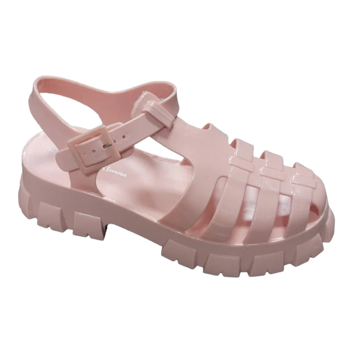 Pink  Jelly Buckle Sandals Paree-01 | Shoe Time