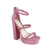 Chunky Platform Heel Double Lavender