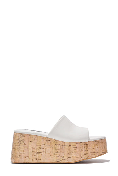 White Platform Wedge Sandals Banka Cape Robbin