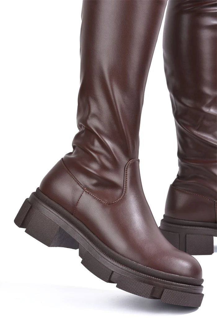 Cape Robbin Campi Over The Knee Flat Boots | Shoe Time