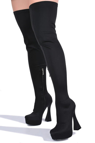 Cape Robbin Square Toe Platform Over The knee – SHOE TIME