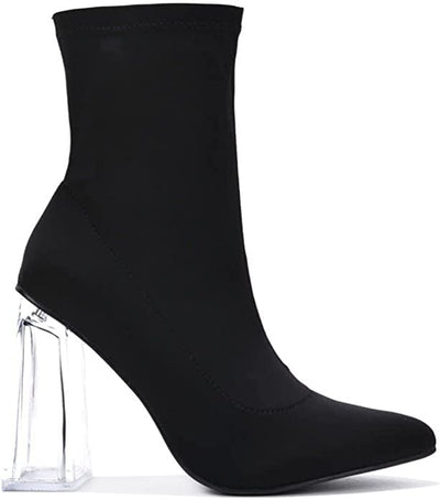 Clear Heel Ankle Boots Excellence by Cape Robbin