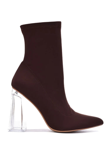 Clear Heel Ankle Boots Excellence by Cape Robbin SHOE TIME
