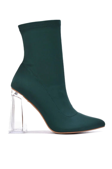 Clear Heel Ankle Boots Excellence by Cape Robbin