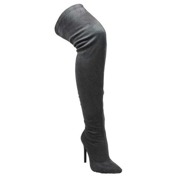 Patent Knee High Boots