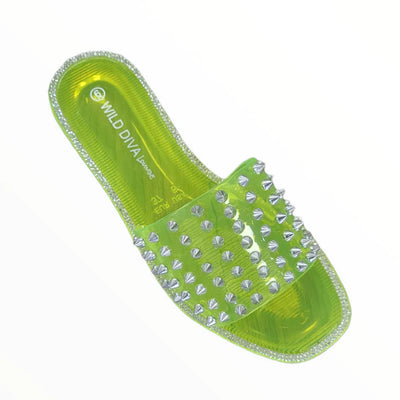 Studded Jelly Sandals Jacelyn-03 by wild diva