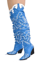 Cape Robbin Kelsey-21 Over The Knee Western Boots