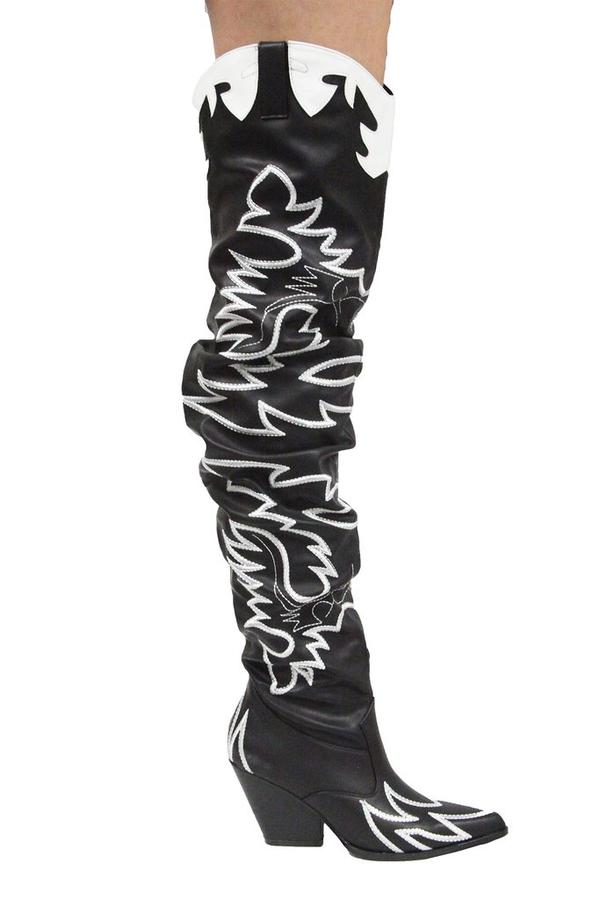 Black Western Over The Knee Boots Kelsey-21 by Cape Robbin