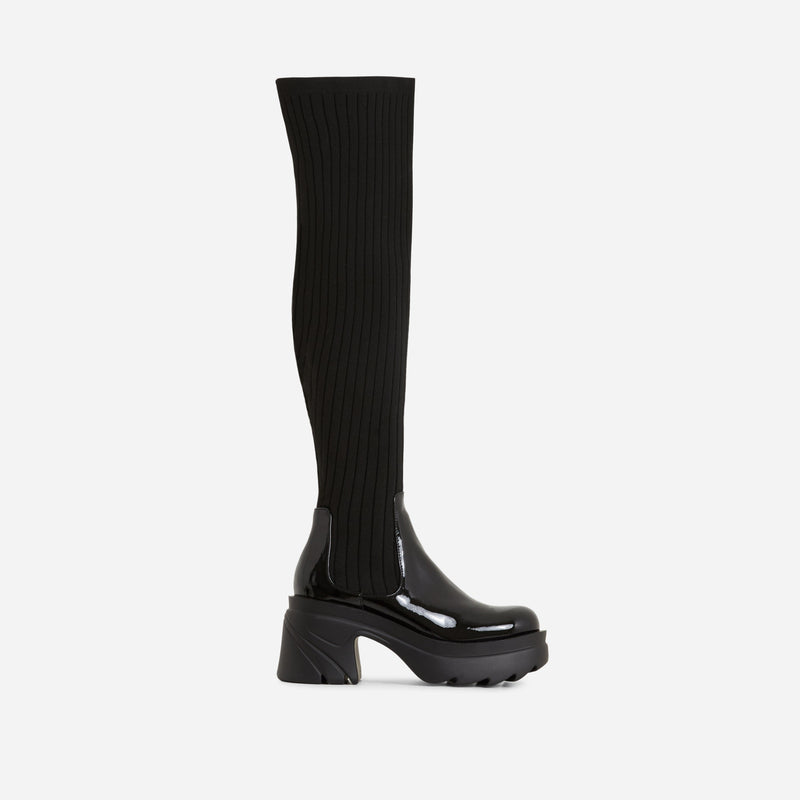 Margot Thigh High Knit Stretch Boot | Shoe Time