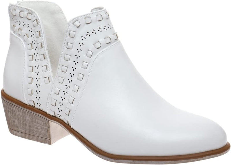 Pierre Dumas May 5 western Ankle Boots white