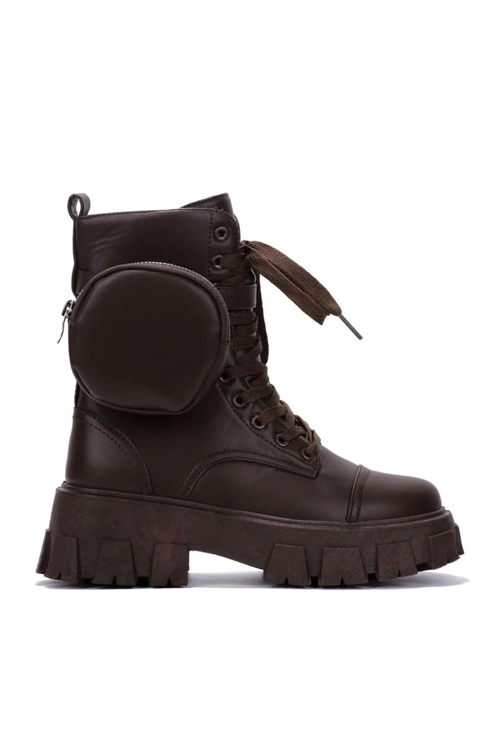 Brown Combat Boots