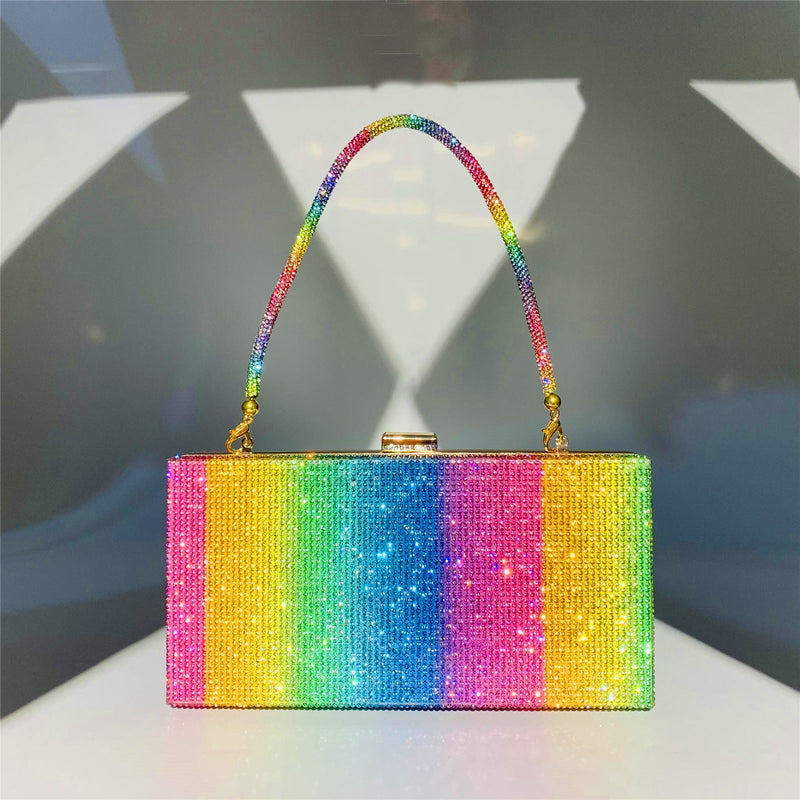 Bolsa de cristal arcoíris