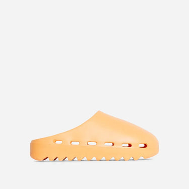 Orange Closed Toe Flat Slider Sandals | Shoe Time