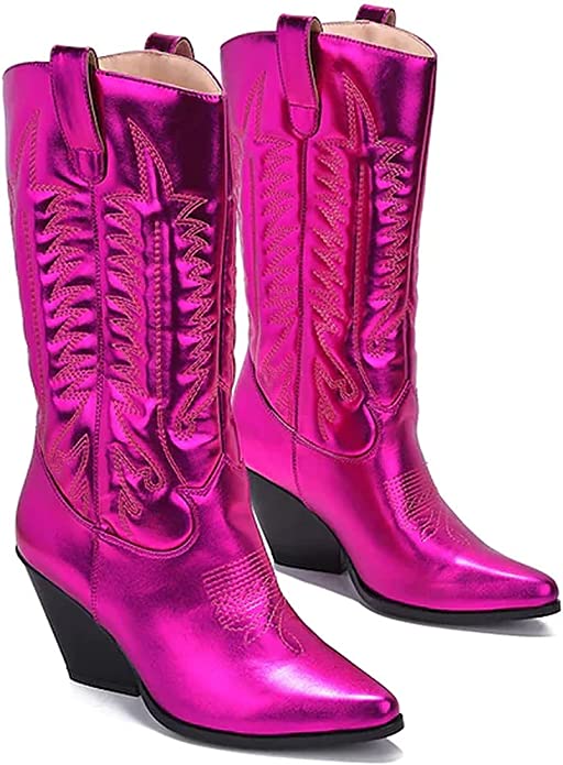 Metallic Cowboy Boots 