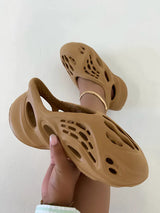 Camel Natural Breeze Cut Out Slip-On Newport Sandals