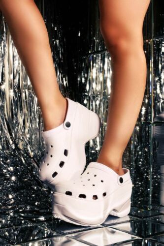 White Platform Clogs Sandals | Shoe Time