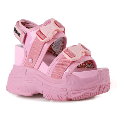 Pink Anthony Wang Peach-02 Platform Sandals