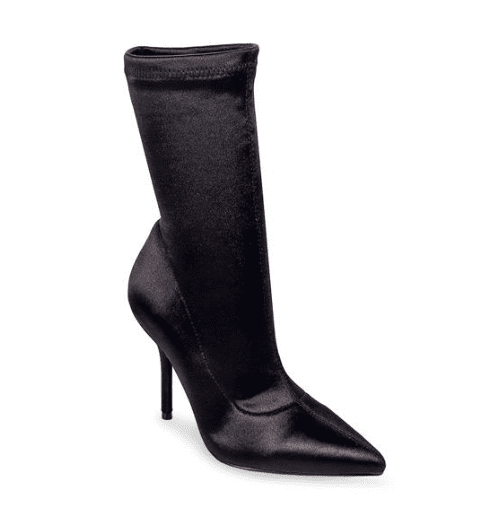 Black tretch Ankle Boots satin Bexie-1 by Liliana