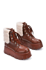 Chunky Platform Ankle Boots 