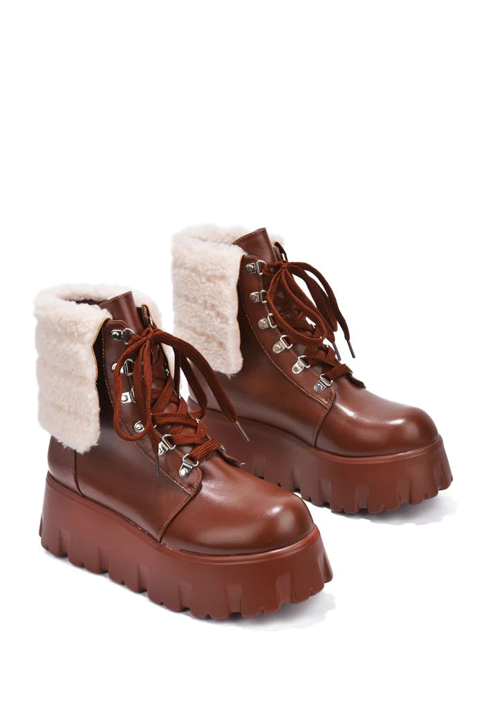 Chunky Platform Ankle Boots 