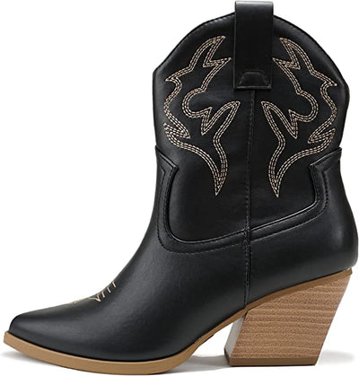 Black Womens Western Boots Blazing Soda | Shoe Time