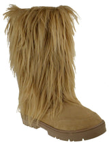 Fuzzy Fur Boots Tibet-01 Natural Breeze | Shoe Time