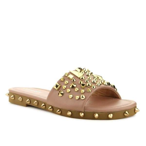 Cape Robbin Tonie Sandals Slides Studded Womens Mules Slip On Shoes