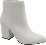 Bamboo Women's Plain Block Heel Vitality Bootie | Shoe Time